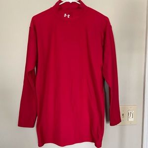 Under Armour Men's XXL Red Warm long sleeve mock turtleneck